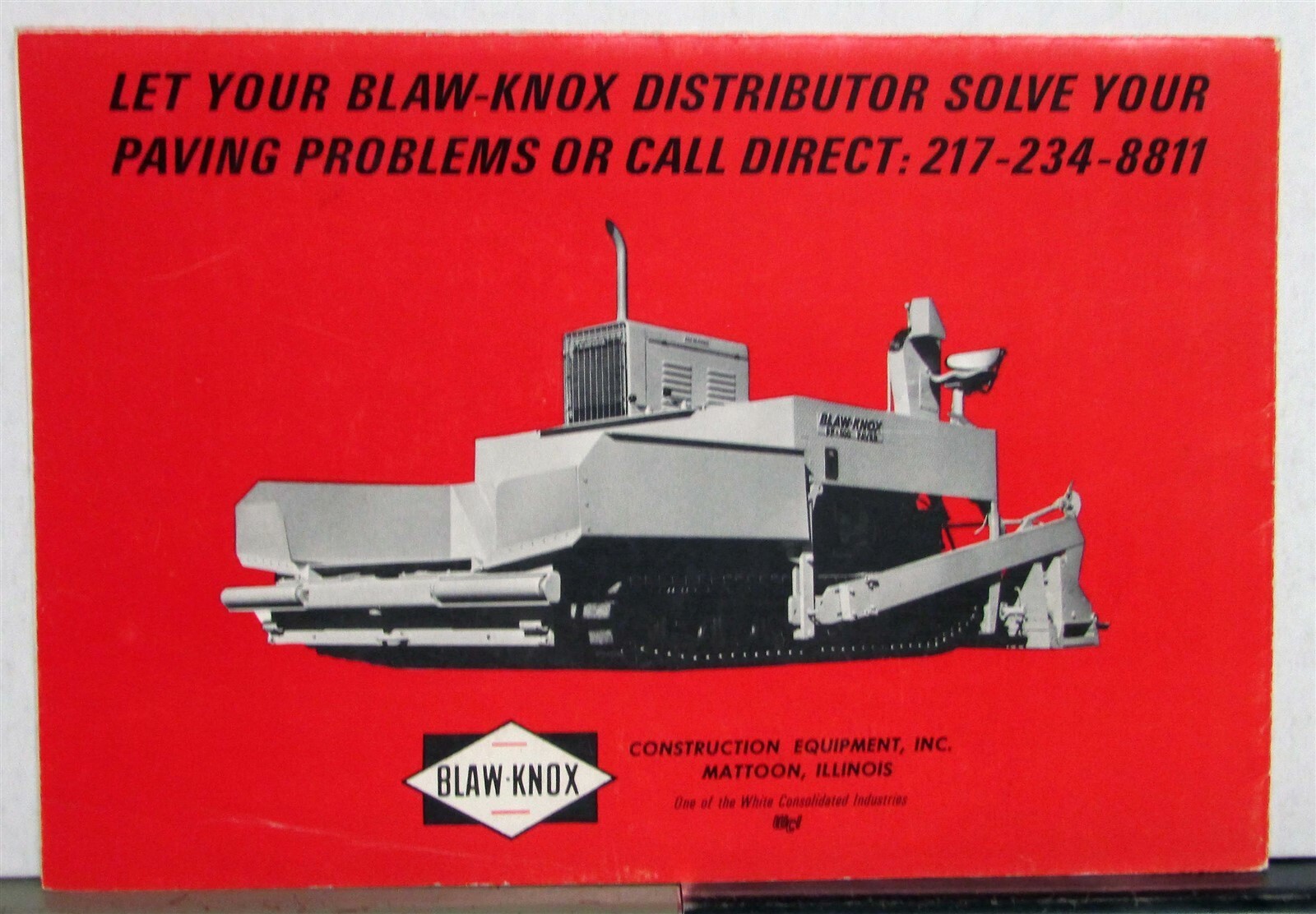 1970s Blaw Knox Grabber PF 500 Crawler Construction Sales Brochure