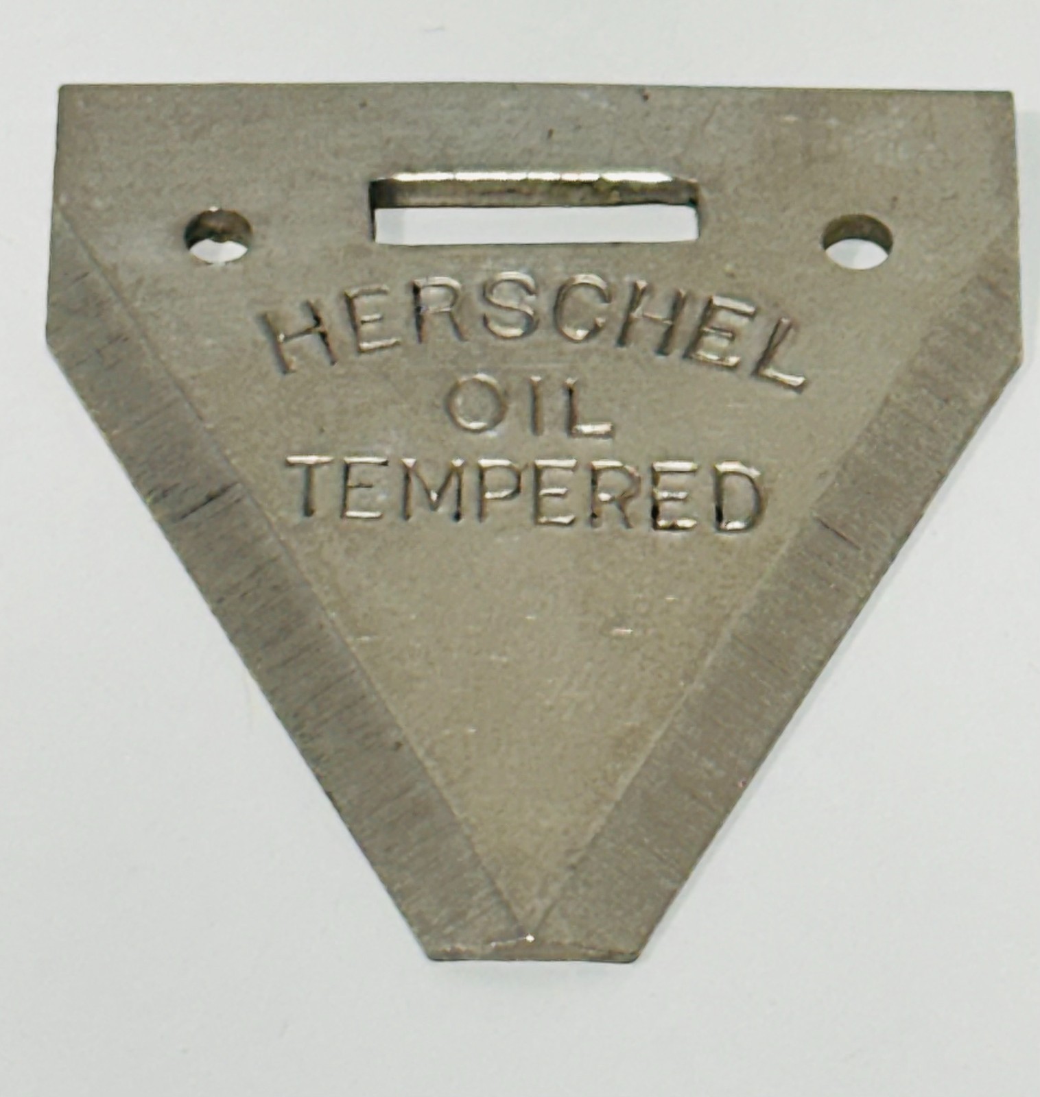 Vtg 1960’s Advertising Key Fob Herschel Oil Tempered Sickle mower collectible