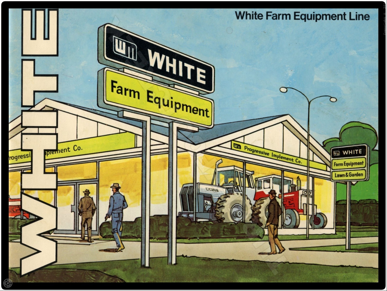 White Farm Equipment 9″ x 12″ Metal Sign