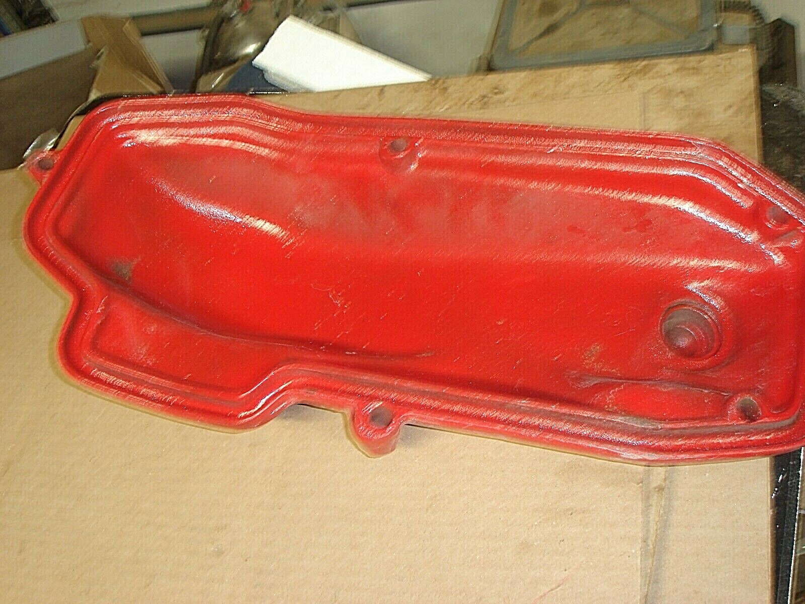 VINTAGE EMBOSSED McCORMICK DEERING NO.7 MOWER COVER FOR SIGN DISPLAY MAN CAVE