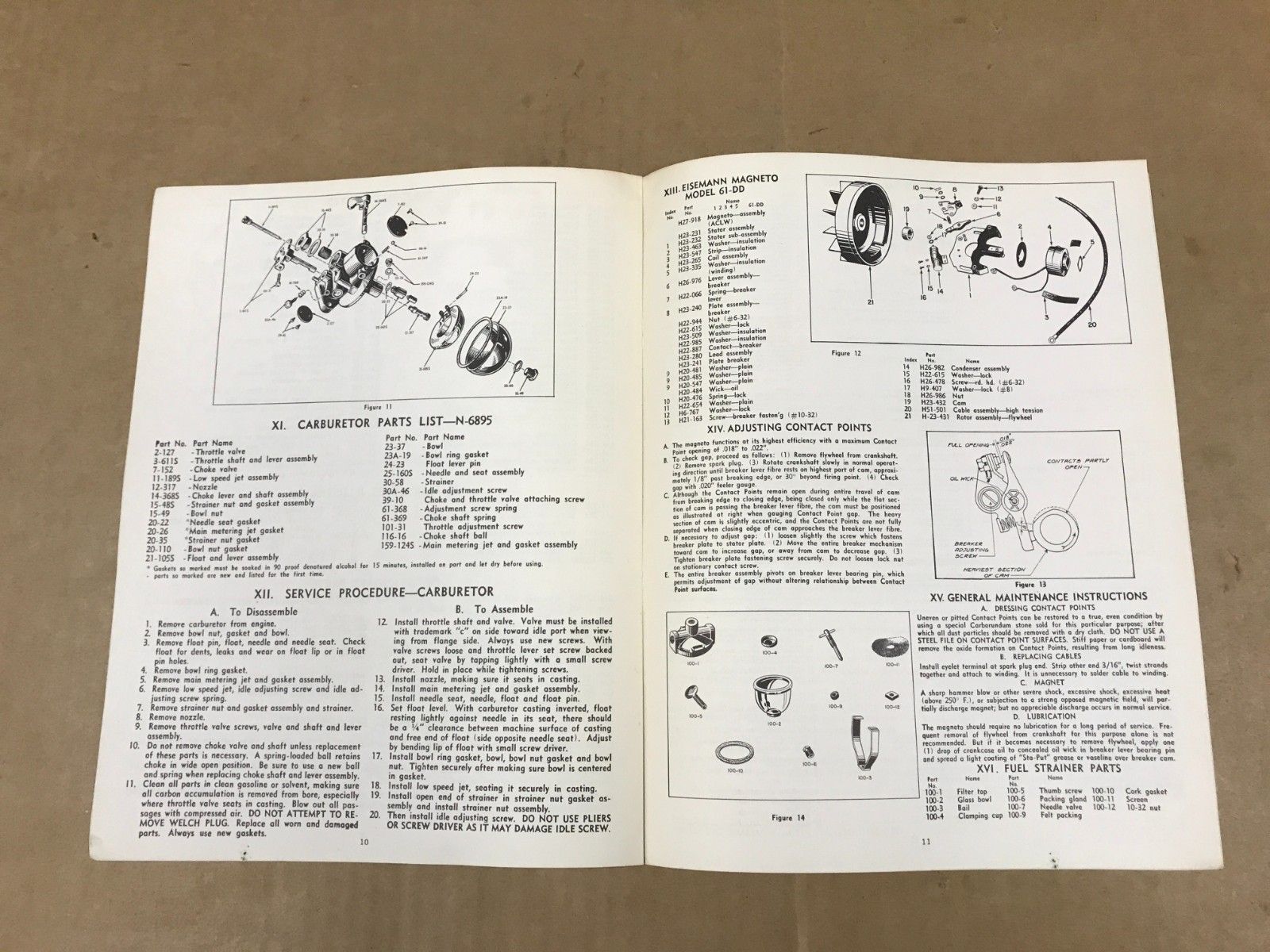 Vintage Reo Royale Power Motor – Operating Manual & Parts List