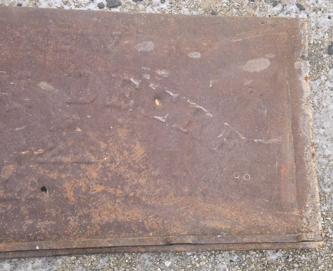 New John Deere Moline ILL Cast Tin Metal Panel Moline Illinois