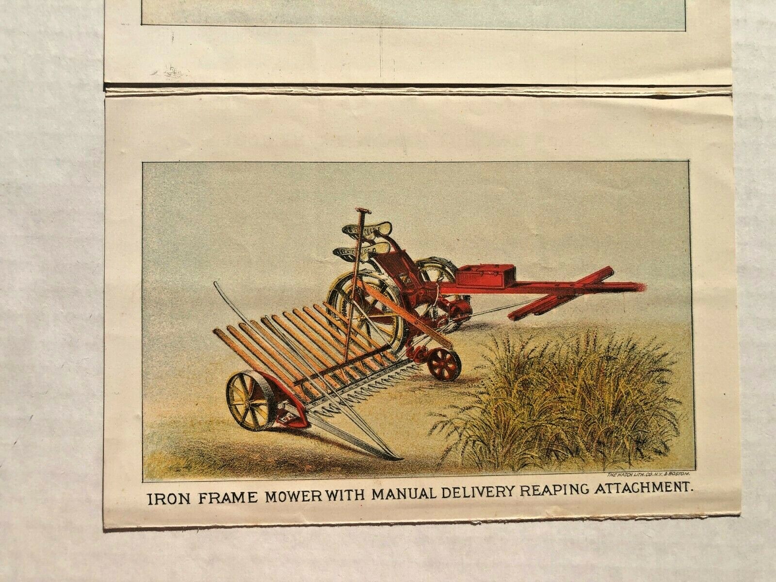 1876 Walter A Wood Harvesting Machines Sales Brochure w/ Color Illustrations