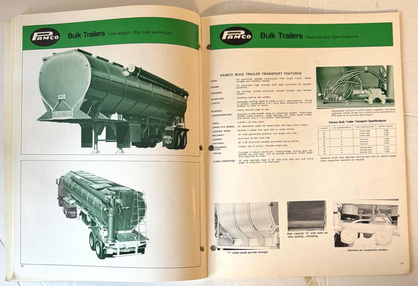 Vintage 1972 Pamco Agricultural Brochure Bulk Feed And Fertilizer Farm Equipment