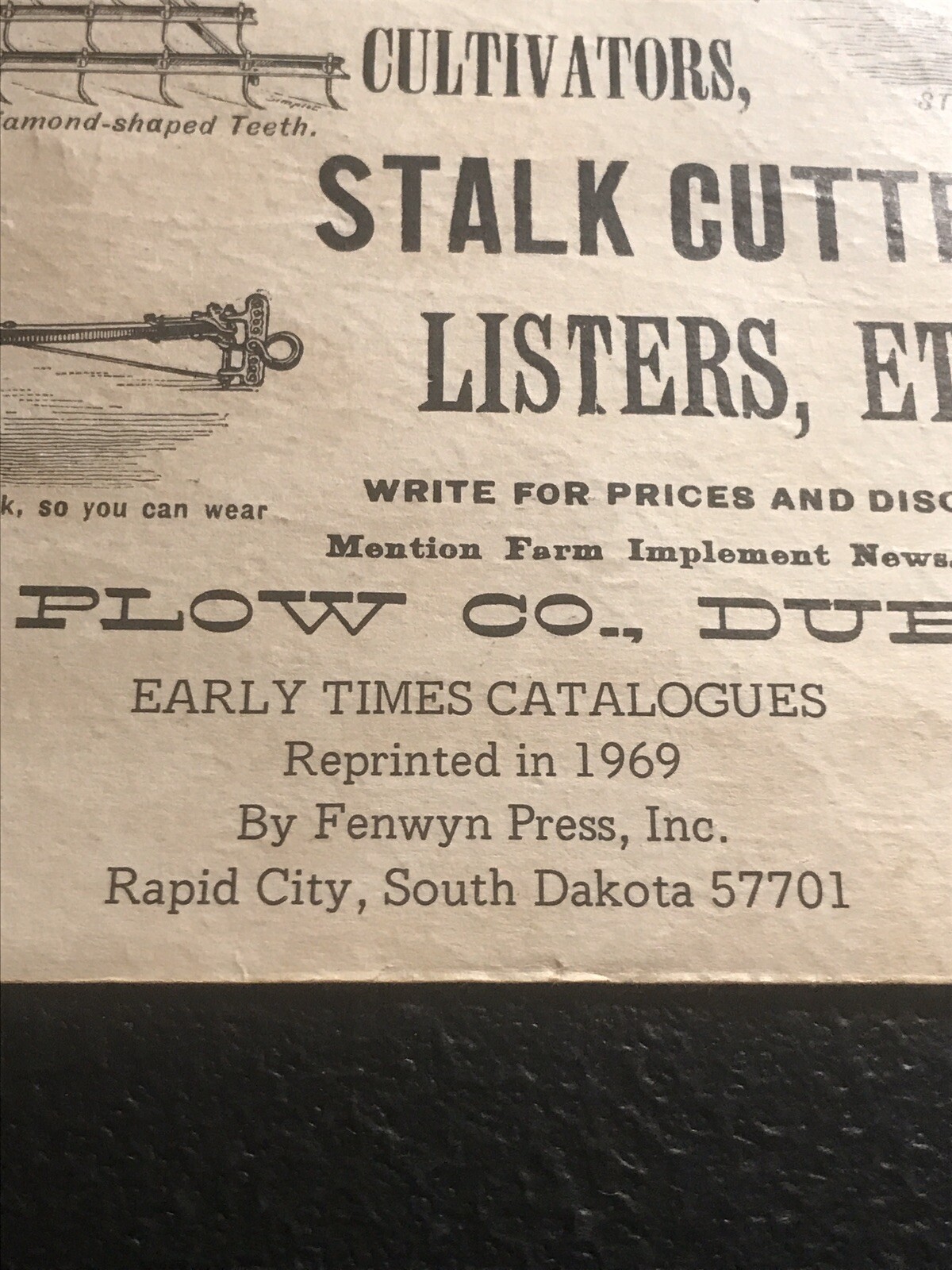 1889 Moline – Milburn & Stoddard Farm Advertising – Minneapolis Plows Wagons