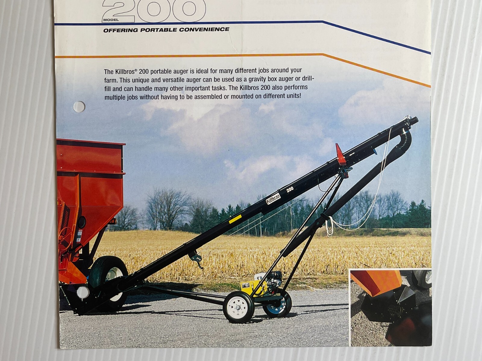 Killbros Model 200 Portable Auger Sales Brochure *2007* (Showroom Book)