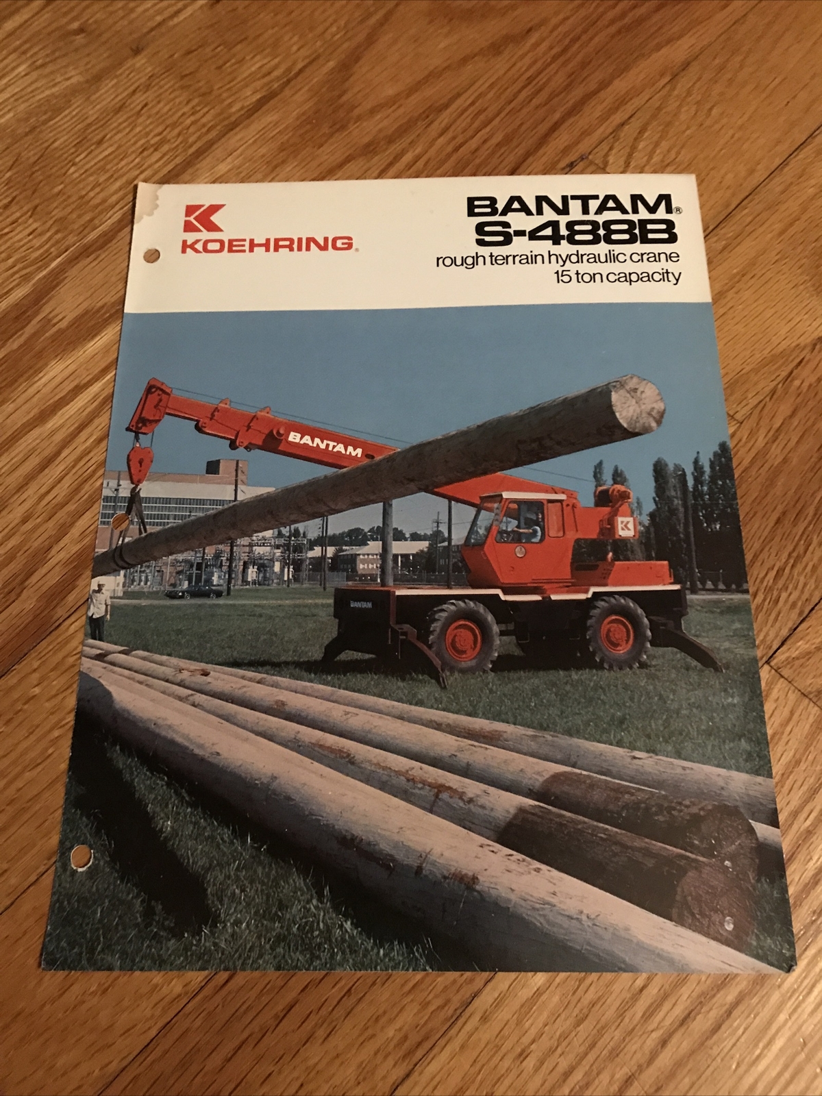 Original Koehring Bantam S488B rough terraincrane dealer sales brochure