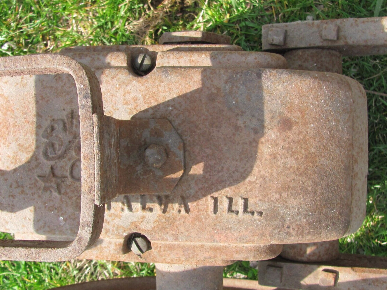 VINTAGE BLUE STAR GALVA ILLINOIS ELECTRIC MOTOR DRIVE WATER PUMP NO SHIPPING