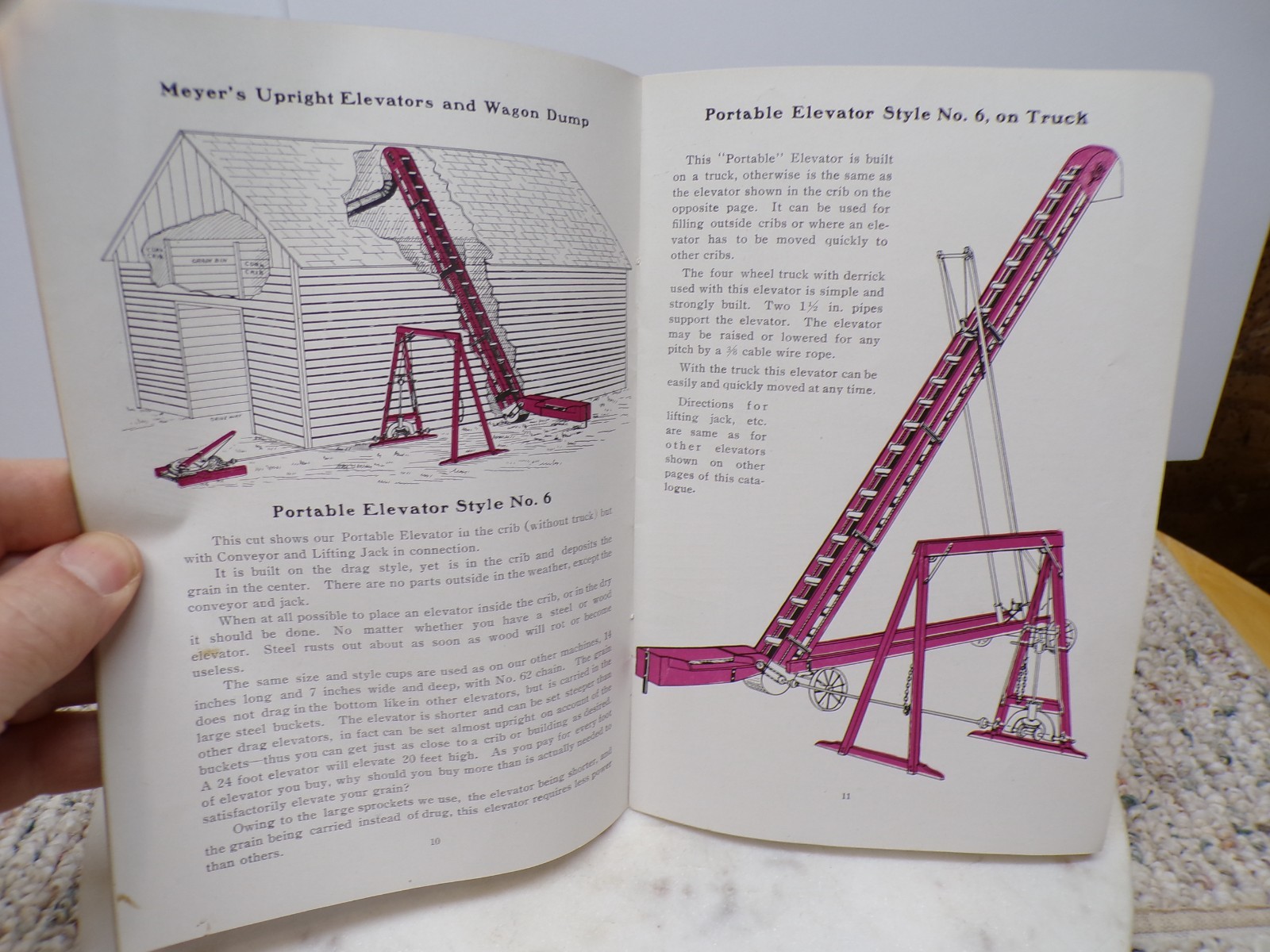 1912 Meyer’s Upright stationary Elevators-Gas Engines Catalog-Prices Morton ILL