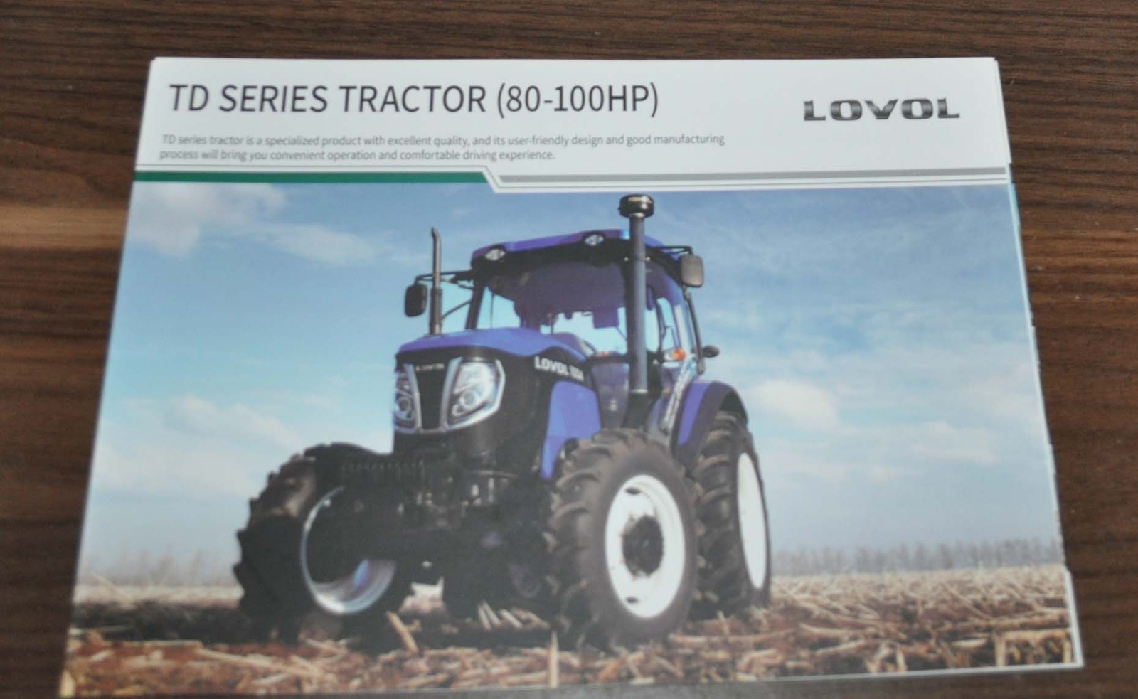 Lovol TD Series 80-100 HP Tractor China Specification Brochure Prospekt