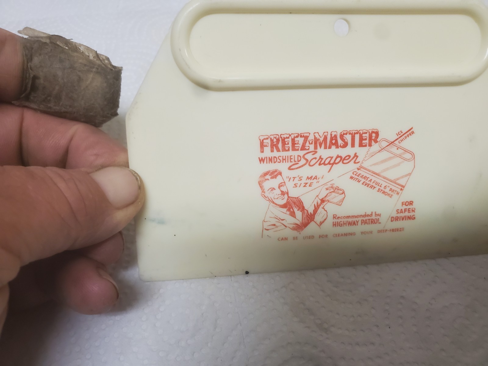 6″ Plastic Scraper Sumner Packing Company Sumner Iowa Seasons Greetings