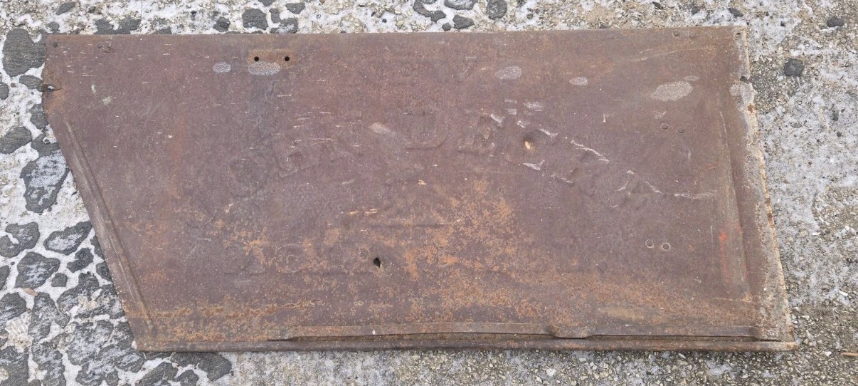 New John Deere Moline ILL Cast Tin Metal Panel Moline Illinois