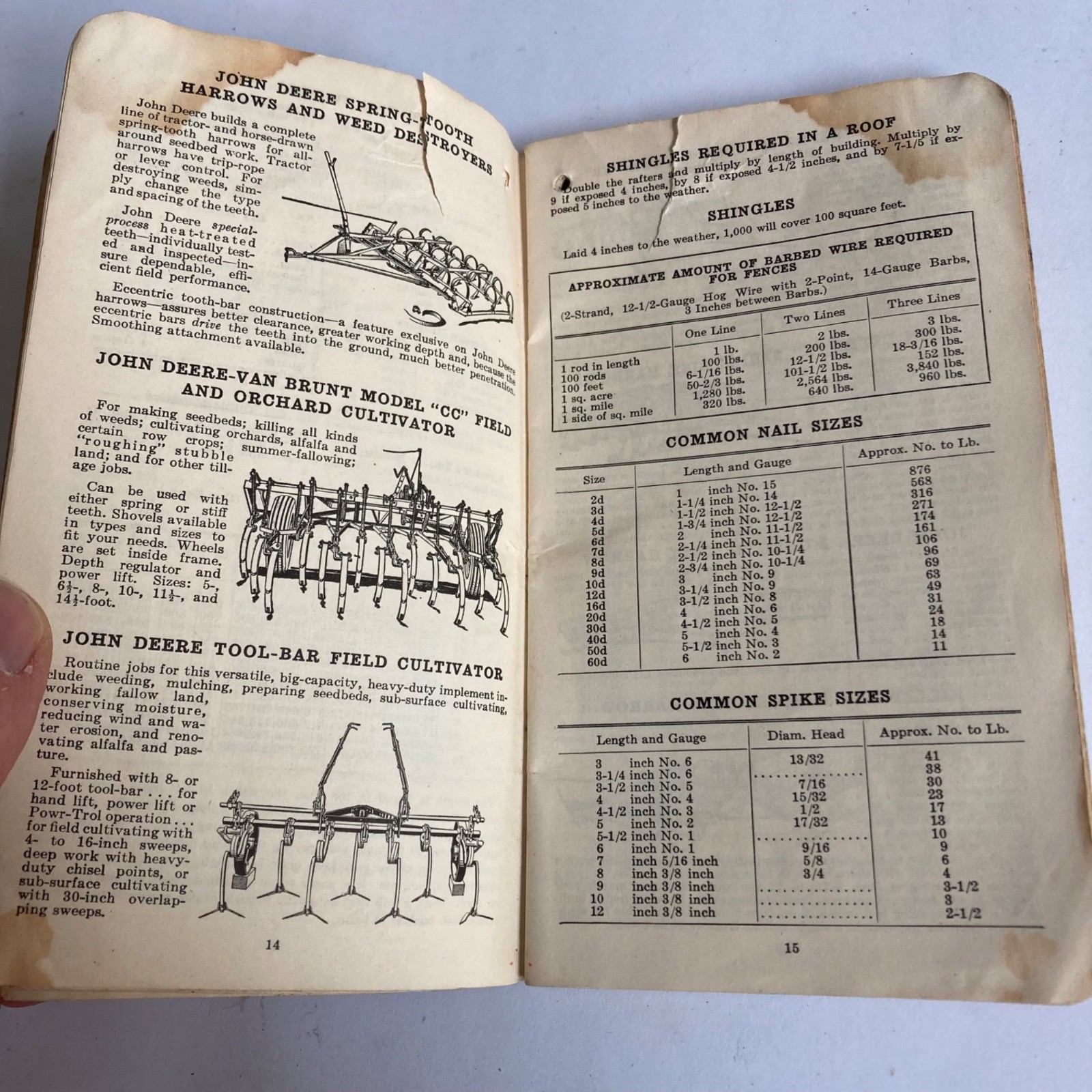 Vintage 1949 Farmer’s Pocket Ledger, 1972 Memo Book & REAL Dairy Pencil