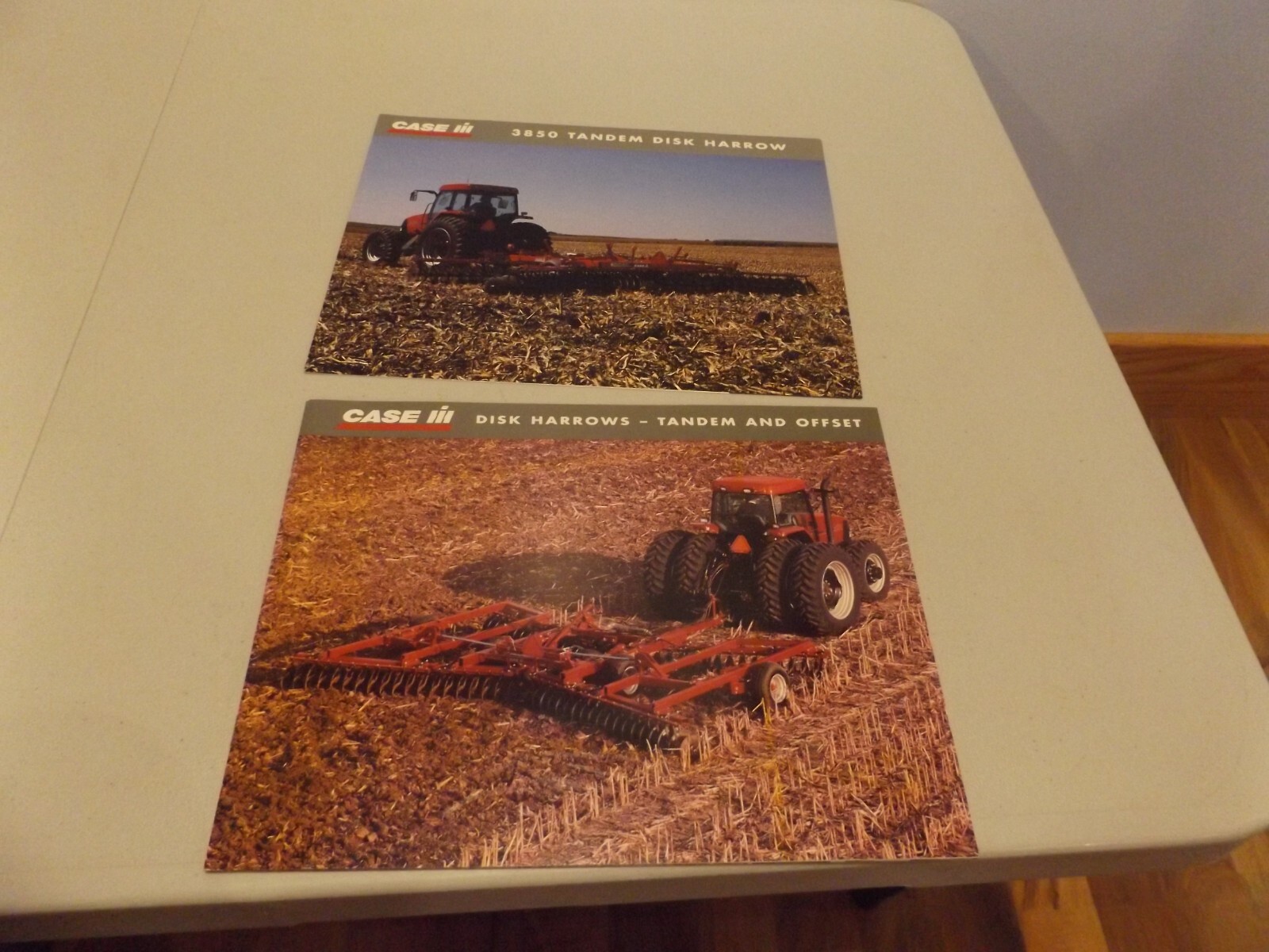 2-pc. CASE-IH TANDEM DISK HARROWS, LIT # AE-281048 1998, AE-234018 1998