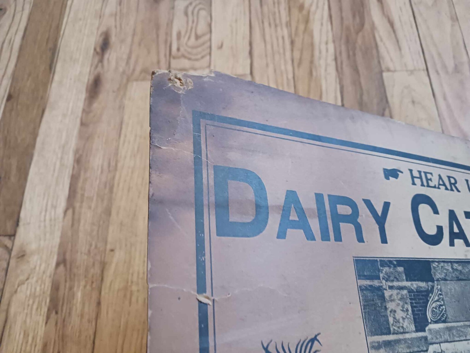 1925 DAIRY CATTLE CONGRESS POSTER SIGN LEGION BAND WATERLOO ACKLEY IOWA 22″ X 14