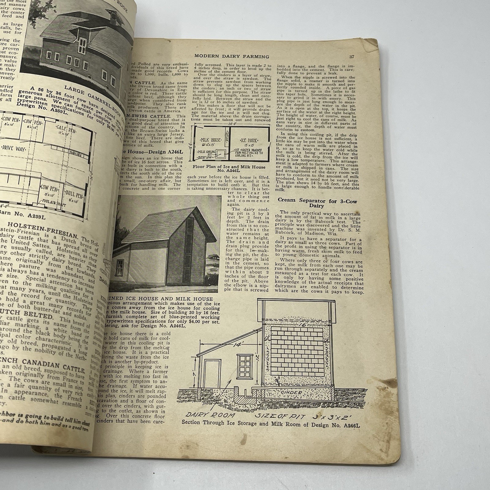 1920’s Blueprint Plans Catalog Barns Homes Farm Dairy Cattle Horse Hogs Orchard