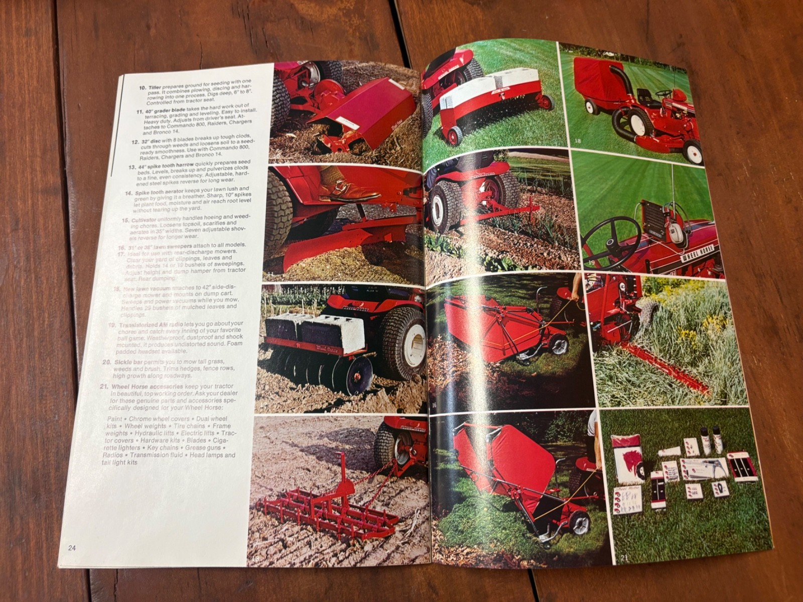 Original 1972 Wheel Horse Garden Tractor Sales Brochure Raider Lawn Ranger