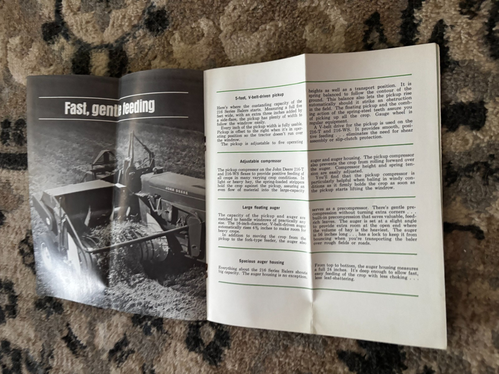 John Deere 216 Baler For 1963 Brochure DCPA26