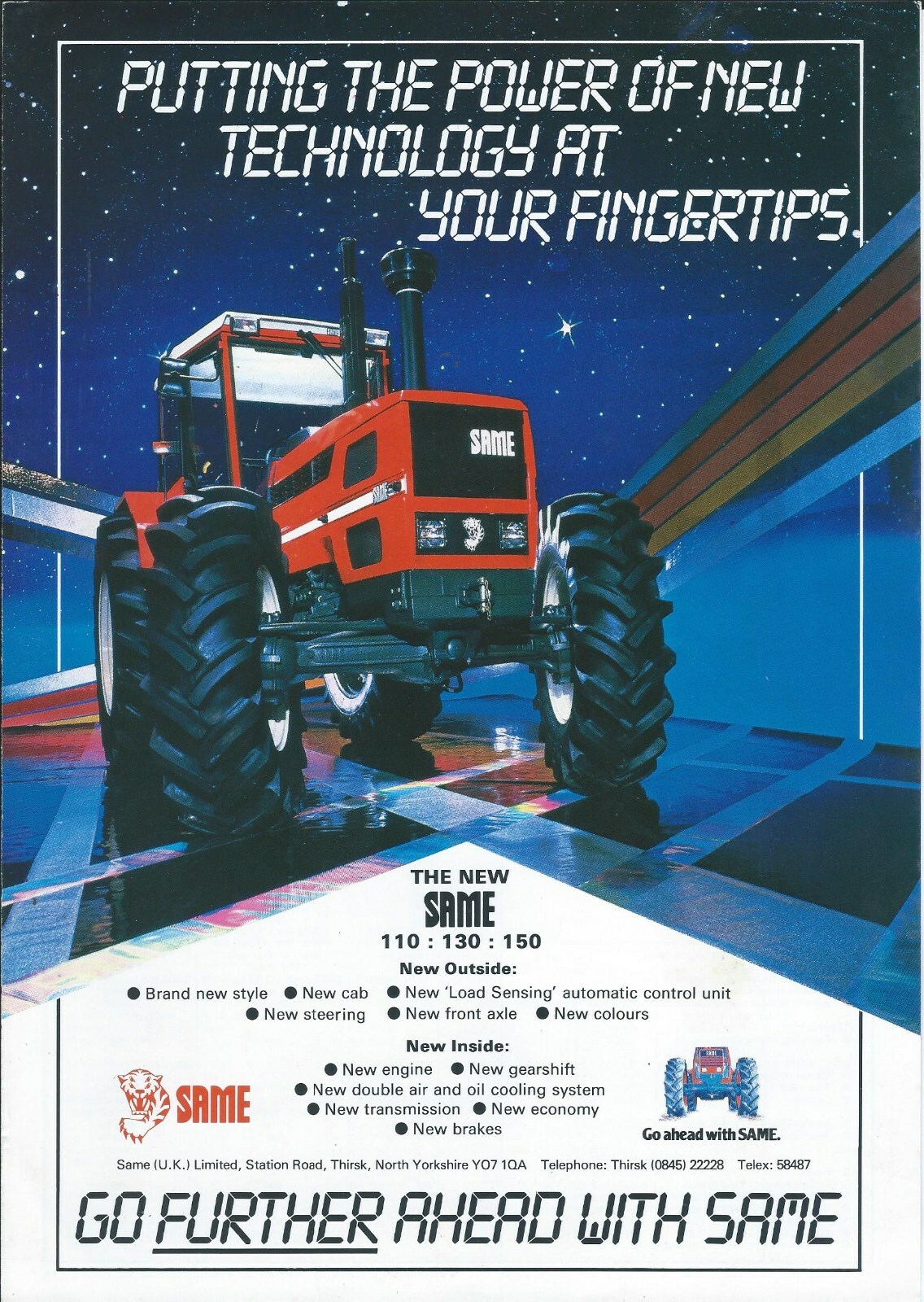 Farm Tractor Brochure – Same – 110 130 150 – c1980’s (F7209)