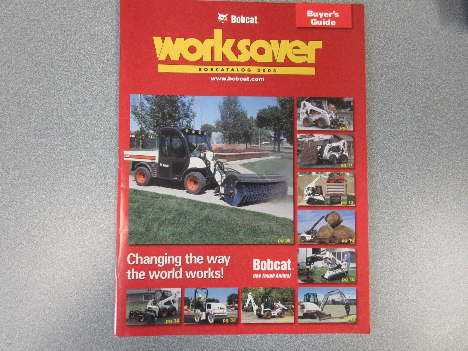 Bobcat Worksaver Brochure 48 Page Bobcatalog 2003