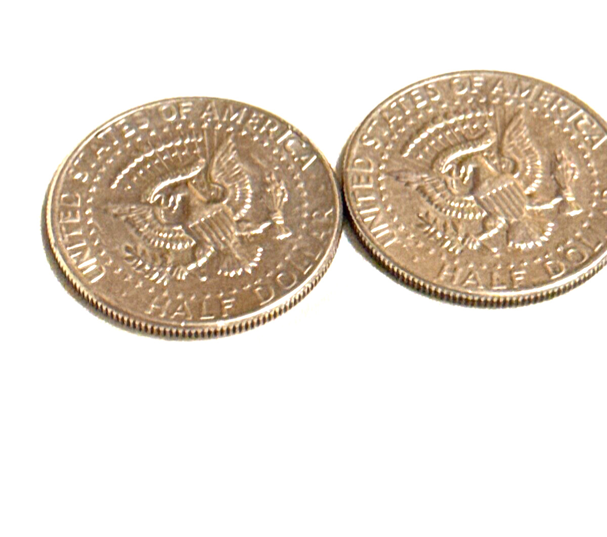 1971-D Kennedy Half Dollars, 2 Circulated Coins