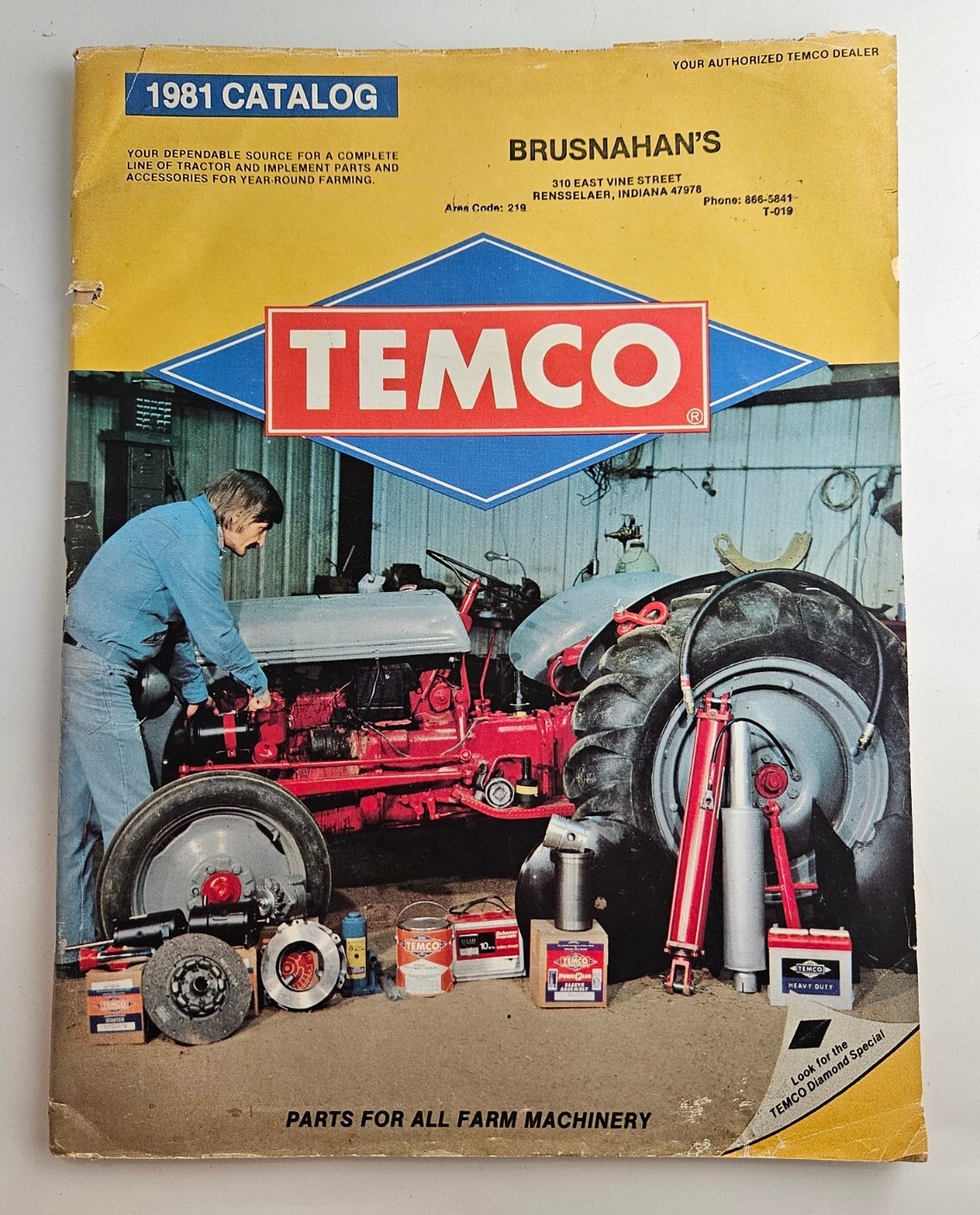 1981 Temco Tractor Parts Catalog Brusnahans