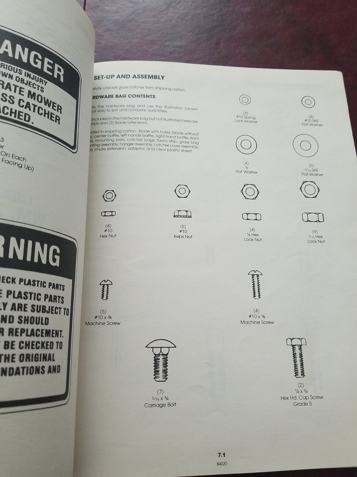 VINTAGE 1985 GILSON LAWN TRACTOR 38″ Grass Catcher Attachment Brochure