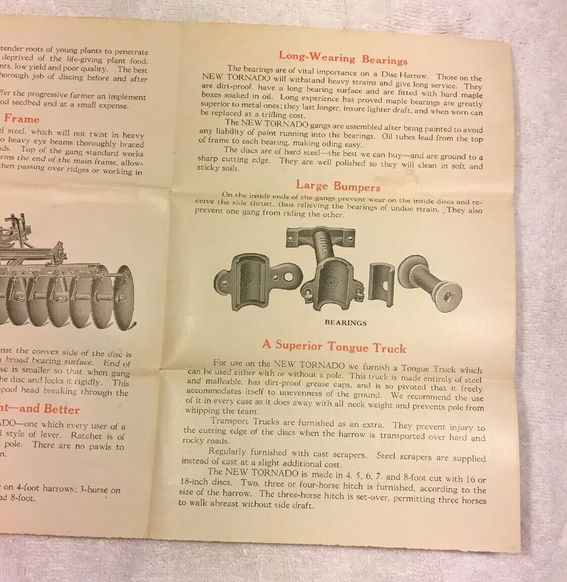 BF Avery Lexington Tractor Disk Harrow Dealer’s Brochure & Queen Irwin Martin KY