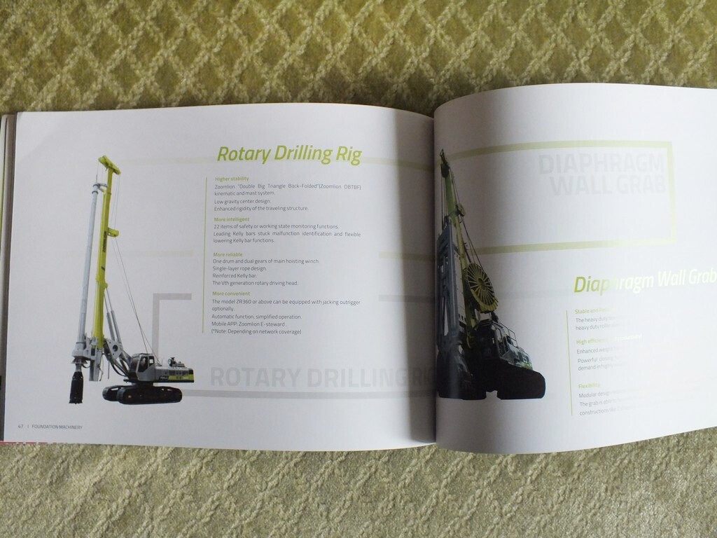 ZOOMLION Full Product Catalog Excavators Buldozers Cranes Tractors Brochure 2018