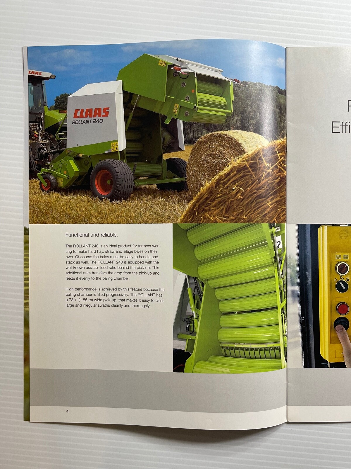 CLAAS Rollant 250 RC 240 Baler Sales Brochure *2009* (Showroom Sales Book)