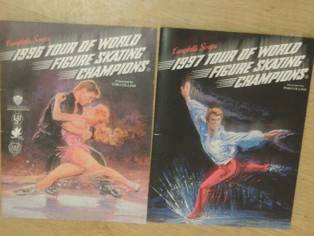 1996 & 1997 Tour of World Figure Skating Champions Program -nearly new condition