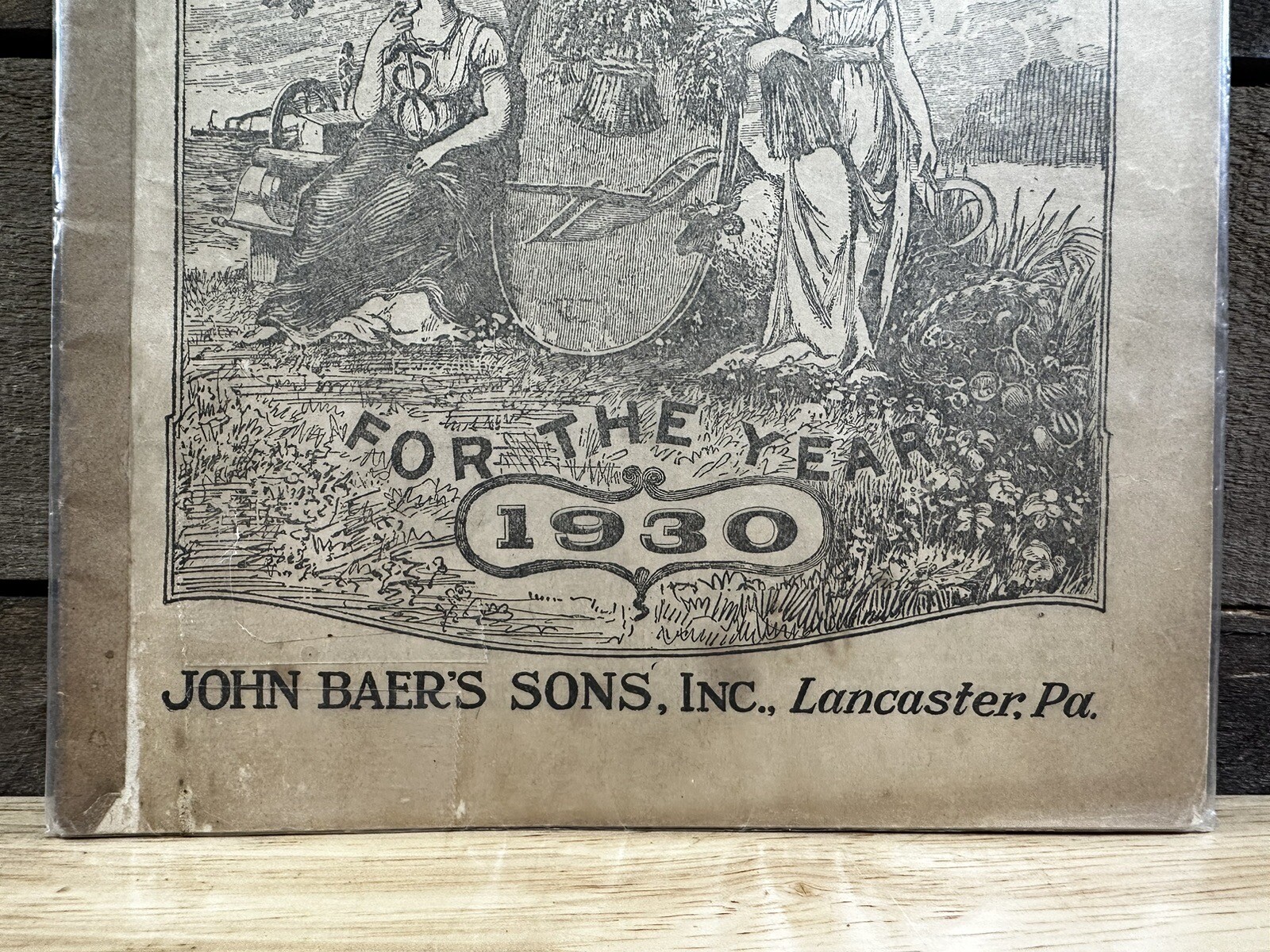 Vintage 1930 John Baer’s Sons Lancaster PA Agricultural Almanac
