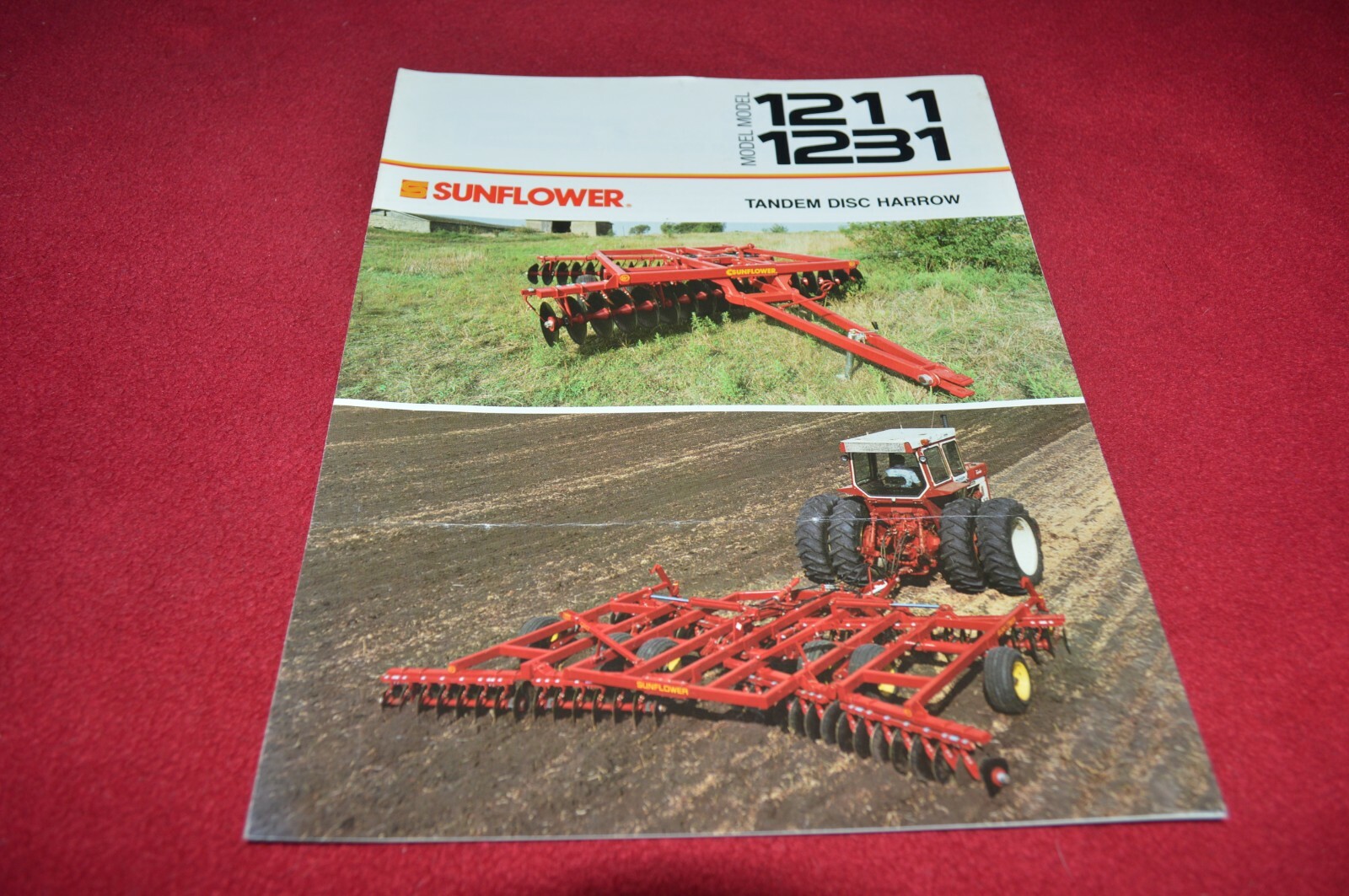 Sunflower 1211 1231 Disc Harrow Dealer’s Brochure YABE18