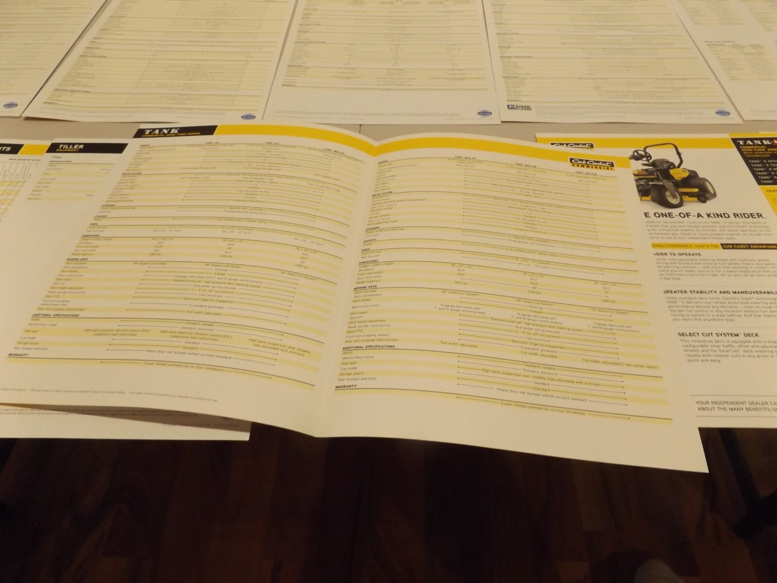11-pc. CUB CADET MOWERS, TRACTORS, WALK-BEHIND MOWERS, 2011