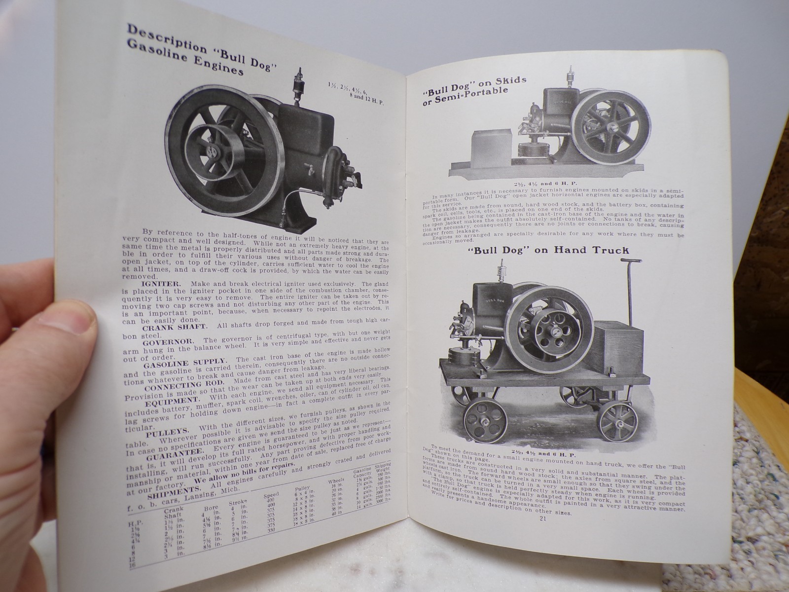 1912 Meyer’s Upright stationary Elevators-Gas Engines Catalog-Prices Morton ILL