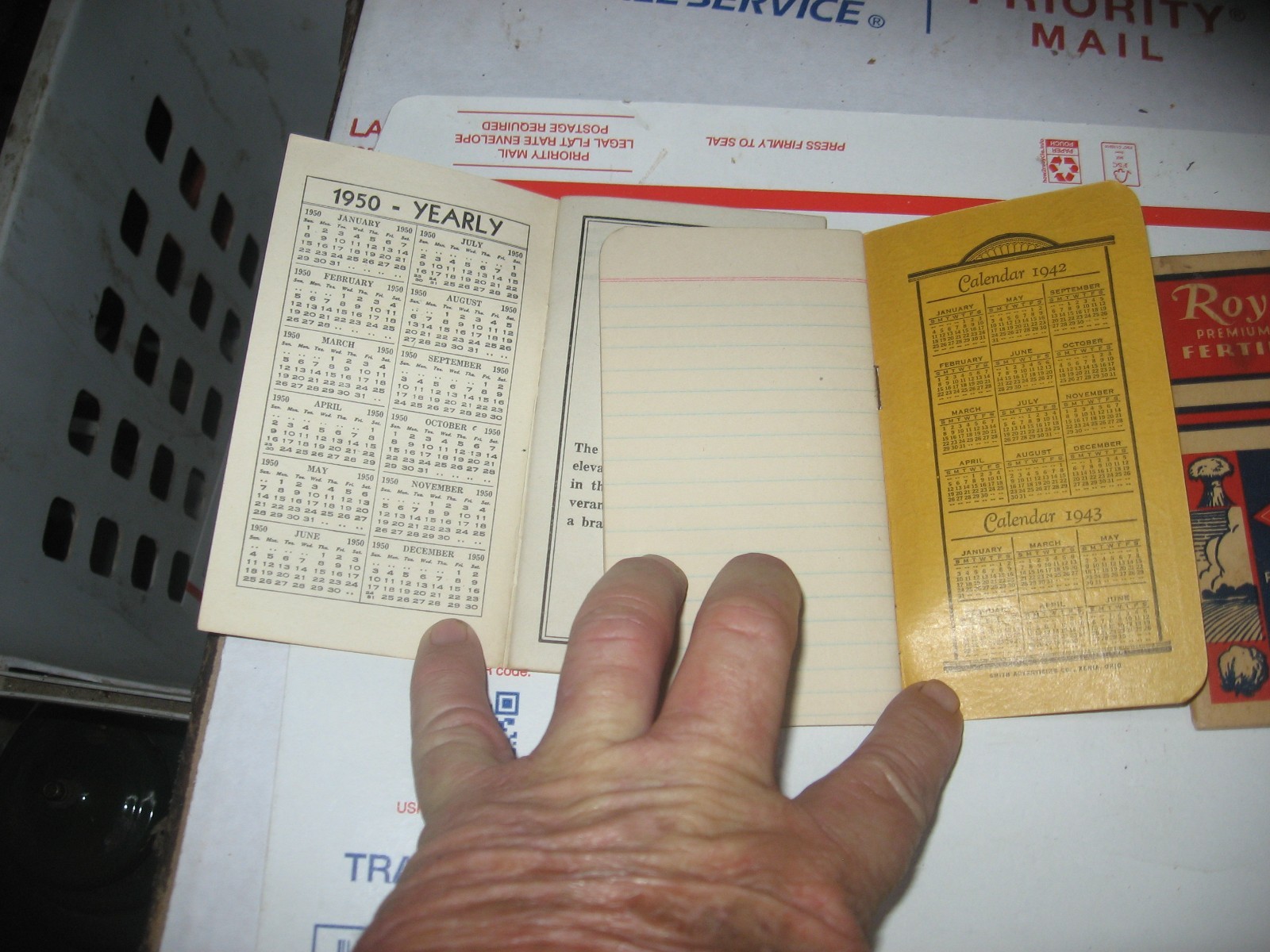 OLD FARM MEMO BOOKS FROM 1940’S AND 1950’S