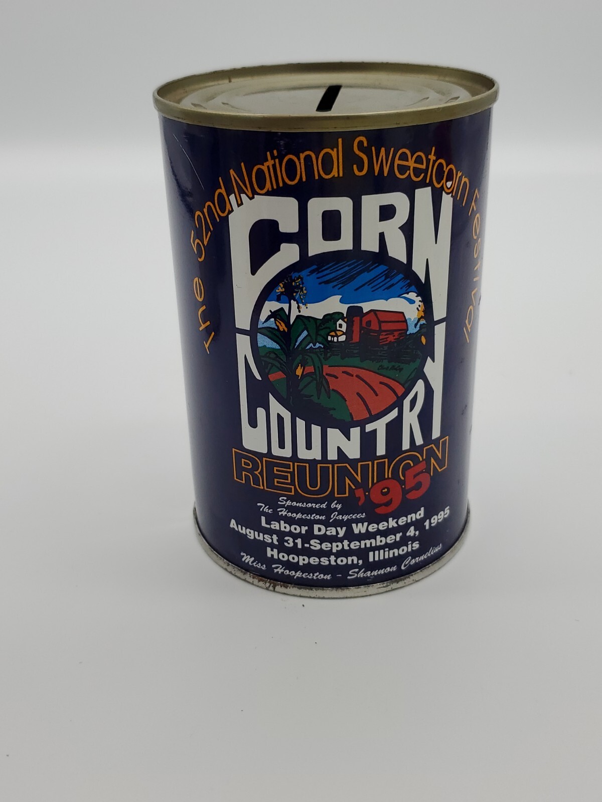 1995 National SWEETCORN FESTIVAL Hoopeston, Illinois American National Can Bank