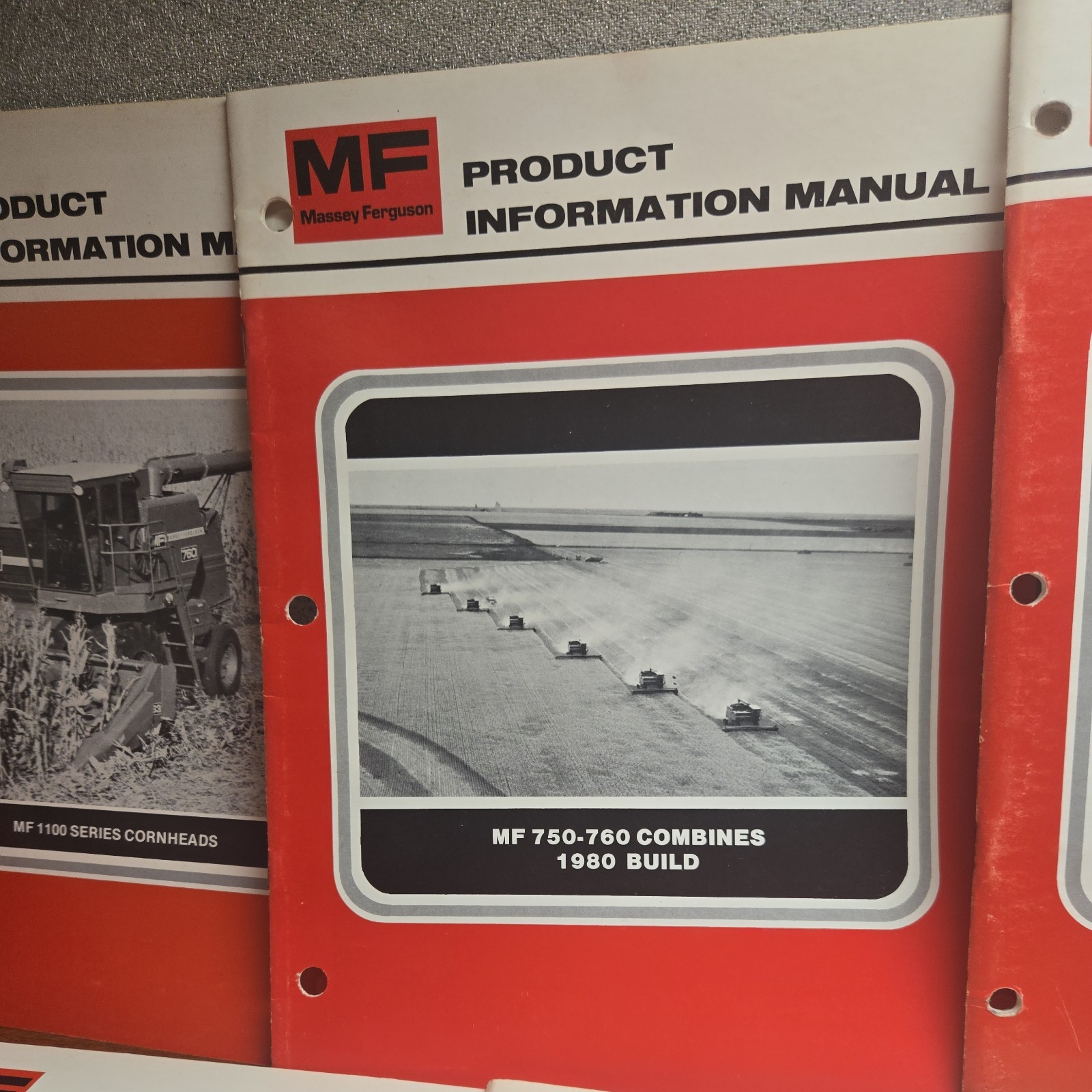 Massey Ferguson MF 540, 850, 1100, COMBINES Product Information Manual Lot of 7