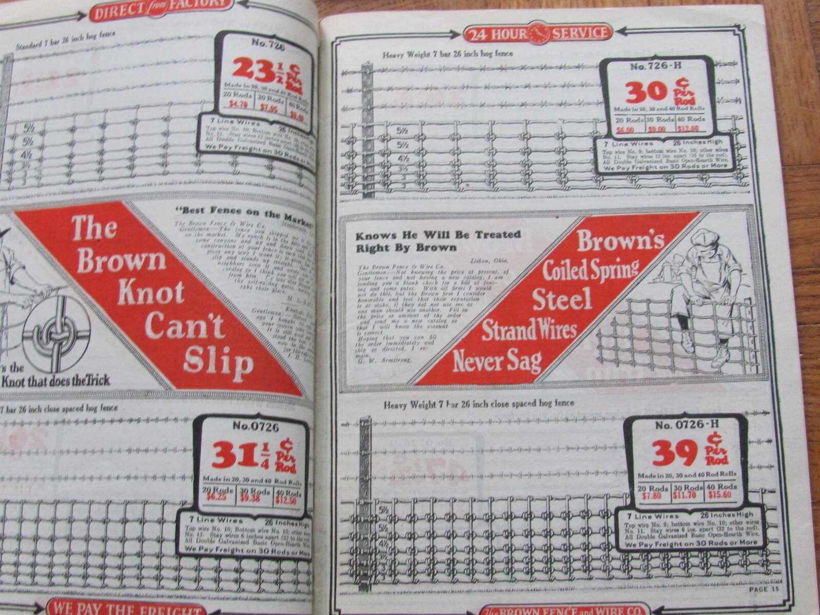 Jim Brown’s 1928 Bargain Book Brown Fence Wire Co Cleveland Catalog