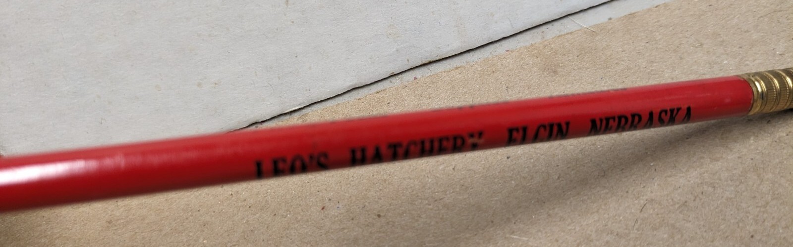 Vintage Leo’s Hatchery Leo Eischeid, Prop. Elgin NE Pencil Quality Chicks Feeds