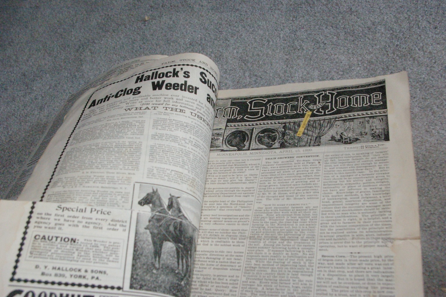 112 ISSUES 1892-1895 & 1899-1900 Farm Stock & Home Publication Great Reading!