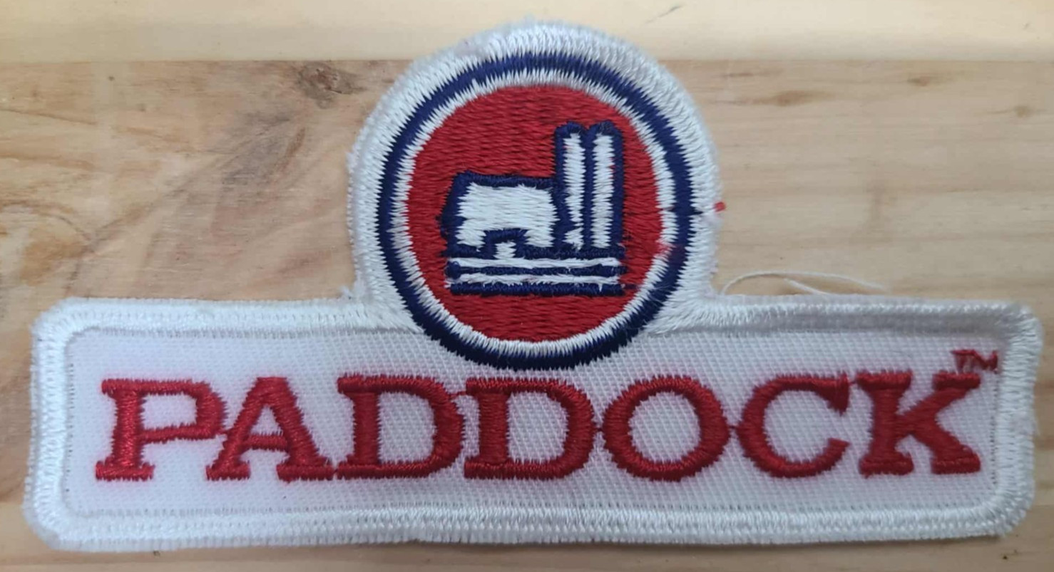 “Paddock Embroidered Patch – Vintage agricultural Badge – Sew On “