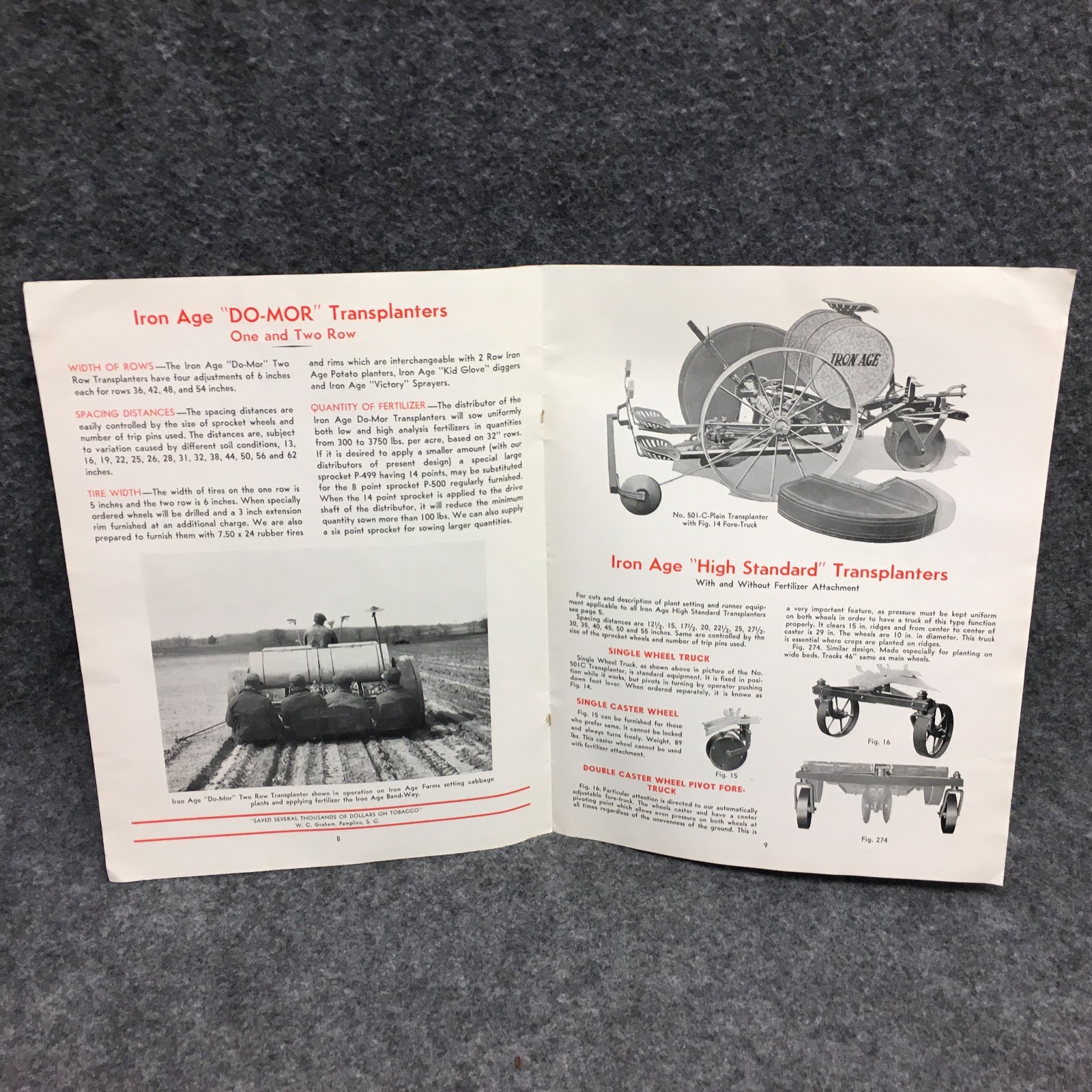 1940s Farquhar Iron Age Transplanters Advertising Booklet Pamphlet Catalog T39