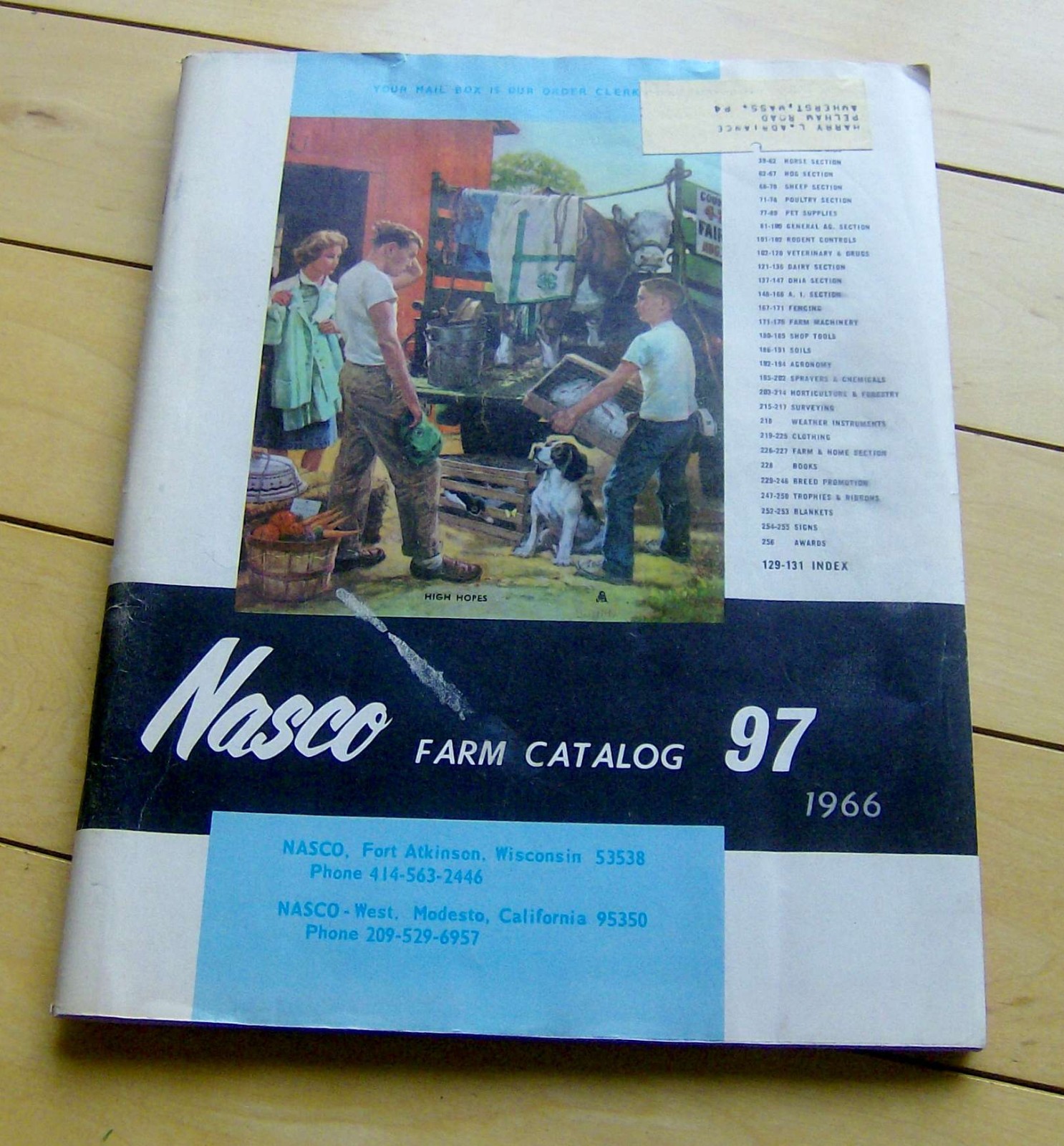 vintage HUGE 1966 NASCO FARM CATALOG agriculture LIVESTOCK EQUIPMENT farming old