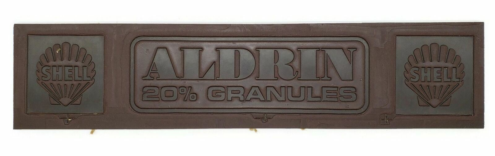 Shell Aldrin 20% Granules Bag Stamp Master Print Plate Sign Decor