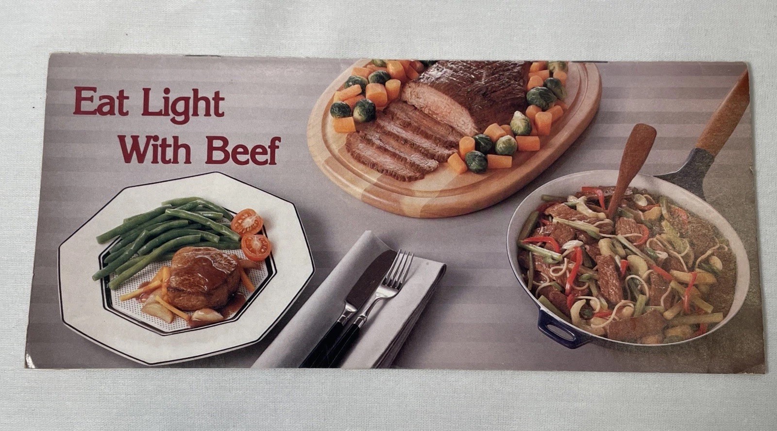 Oklahoma Beef Commission Brochure 1984 “Eat Light With Beef”