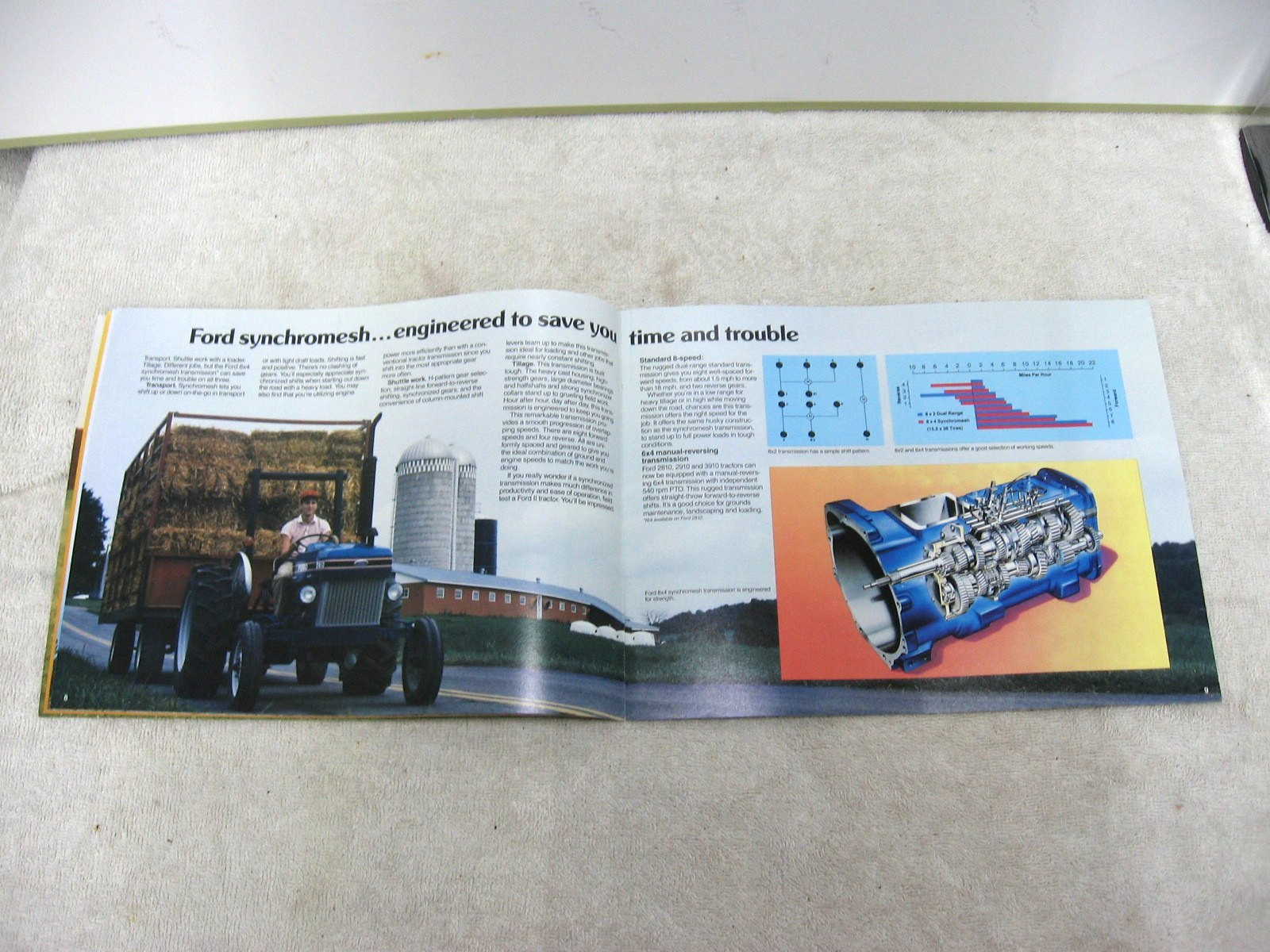 VINTAGE 1987 FORD TRACTOR 32 – 52 HP BROCHURE 2810 2910 3910 4610