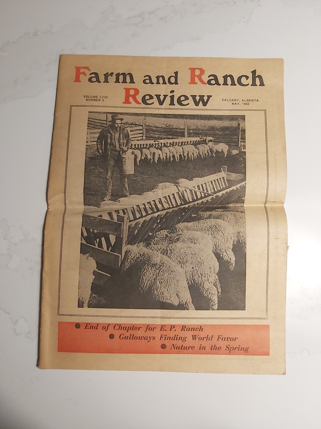 Farm And Ranch Review Newspaper May 1962 Calgary Alberta Stampede Ad
