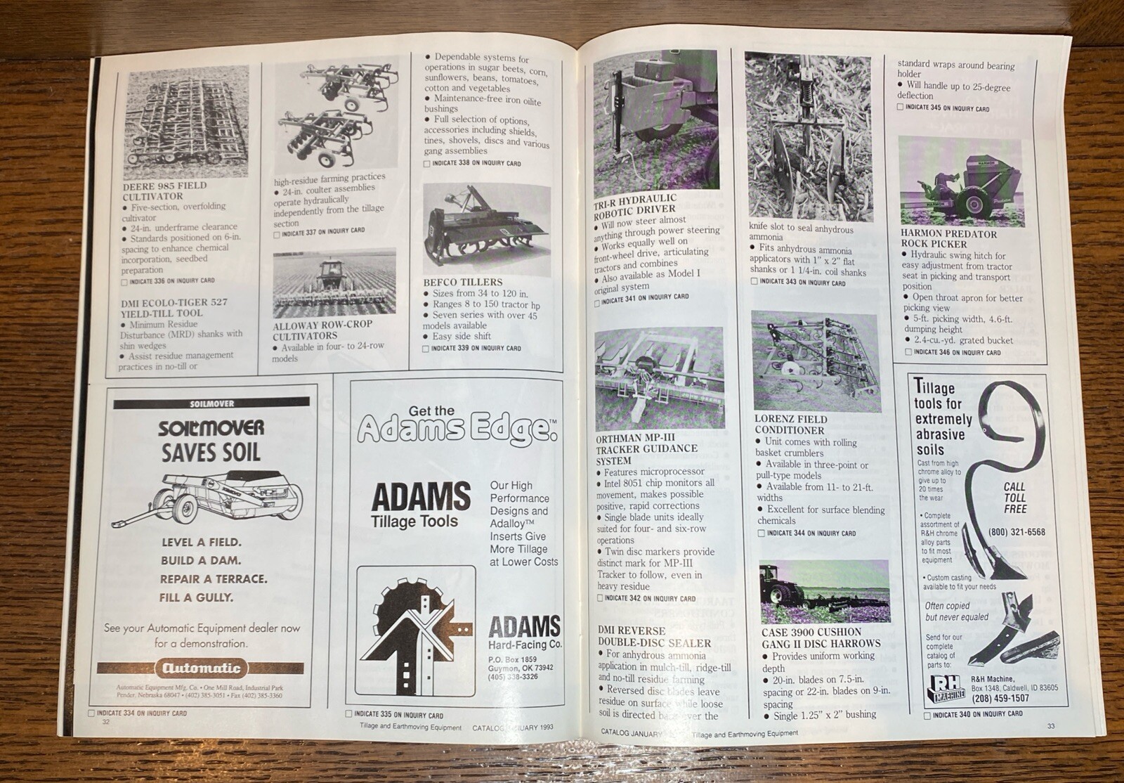 Vintage Farm Equipment Catalog January 1993 Livestock Crops Grain Buyer’s Guide