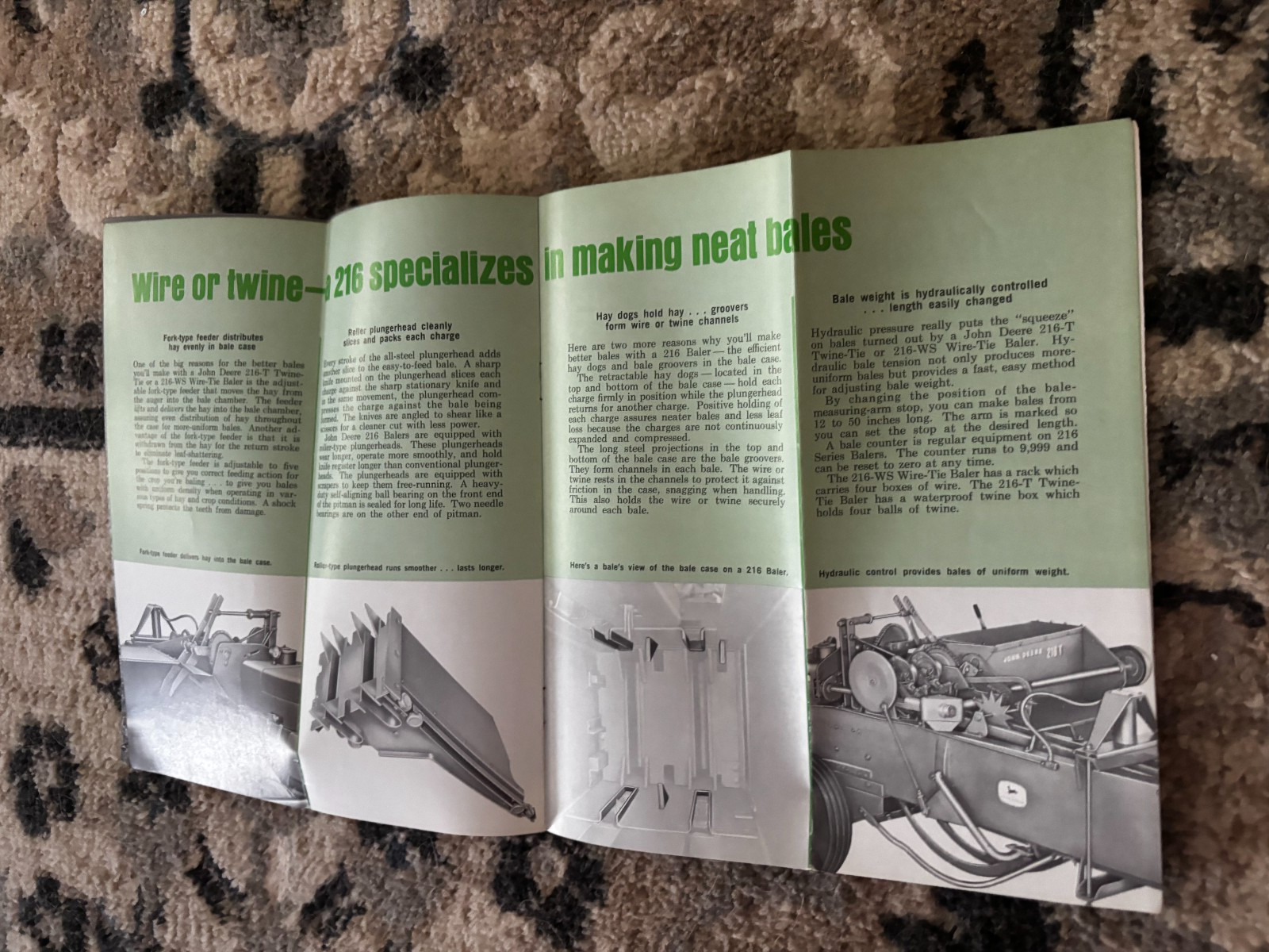 John Deere 216 Baler For 1963 Brochure DCPA26